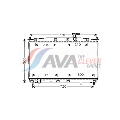 Chladič motora AVA QUALITY COOLING HY2173