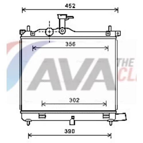 Chladič motora AVA QUALITY COOLING HY2290
