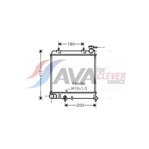 Chladič motora AVA QUALITY COOLING HYA2129