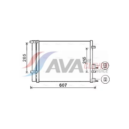 Kondenzátor klimatizácie AVA QUALITY COOLING HYA5244D