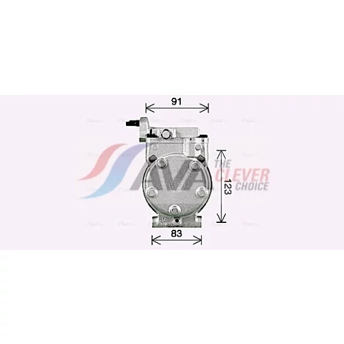 Kompresor klimatizácie HYK593 (AVA QUALITY COOLING) - obr. 1