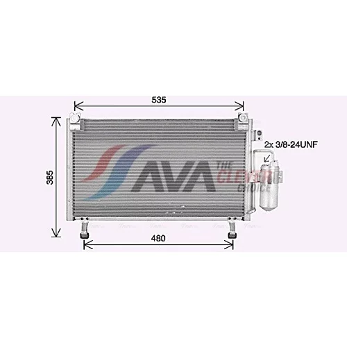 Kondenzátor klimatizácie AVA QUALITY COOLING IS5031D