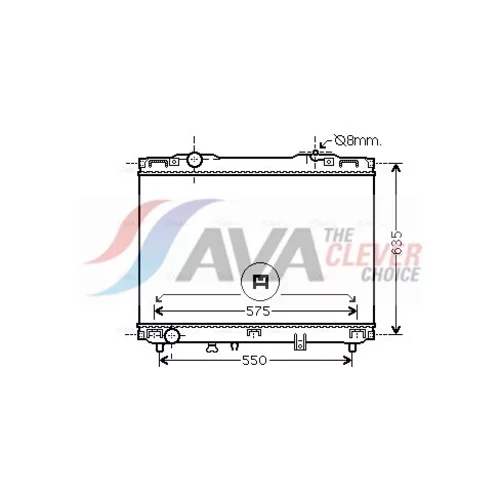 Chladič motora AVA QUALITY COOLING KA2127