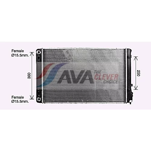 Chladič motora AVA QUALITY COOLING KA2332