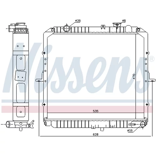Chladič motora KA2347 (AVA QUALITY COOLING) - obr. 1