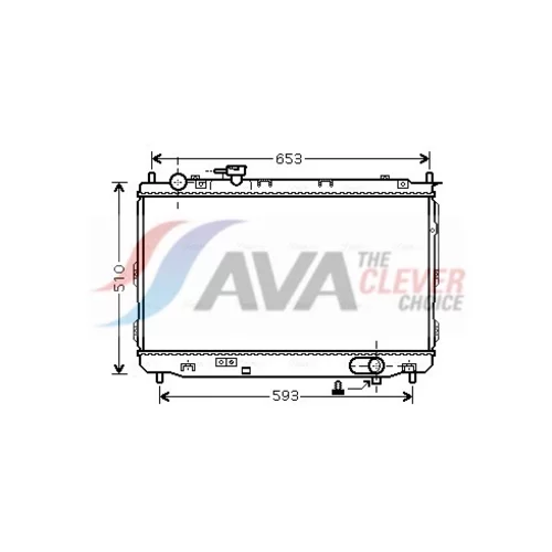 Chladič motora AVA QUALITY COOLING KAA2084