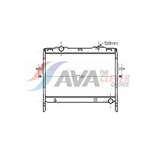 Chladič motora AVA QUALITY COOLING KAA2128