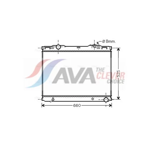 Chladič motora AVA QUALITY COOLING KAA2133