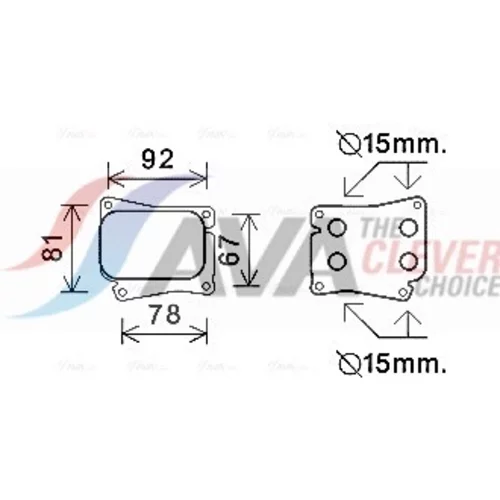 Chladič motorového oleja AVA QUALITY COOLING MS3559