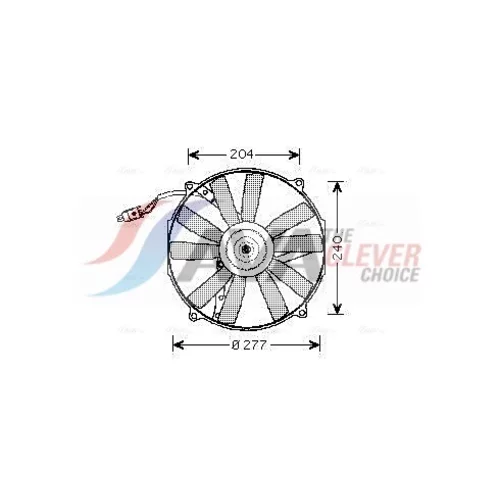 Ventilátor chladenia motora MS7513 (AVA QUALITY COOLING)