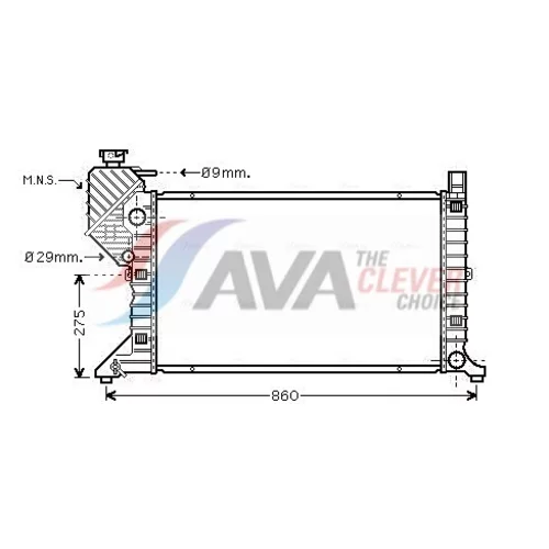 Chladič motora AVA QUALITY COOLING MSA2300