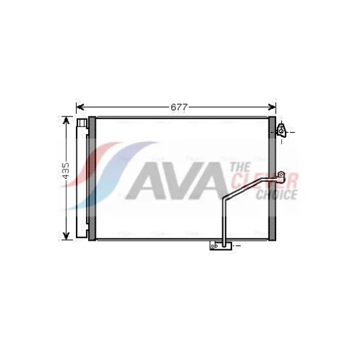 Kondenzátor klimatizácie MSA5450D (AVA QUALITY COOLING) - obr. 2