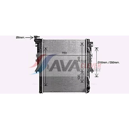 Chladič motora MT2280 (AVA QUALITY COOLING) - obr. 1