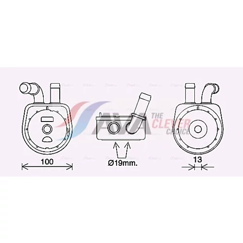 Chladič motorového oleja AVA QUALITY COOLING MZ3289
