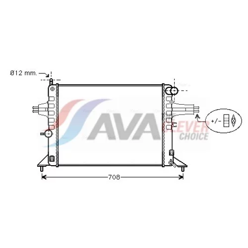 Chladič motora AVA QUALITY COOLING OL2272