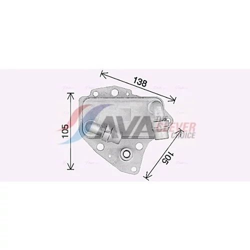 Chladič motorového oleja OL3705 (AVA QUALITY COOLING) - obr. 2