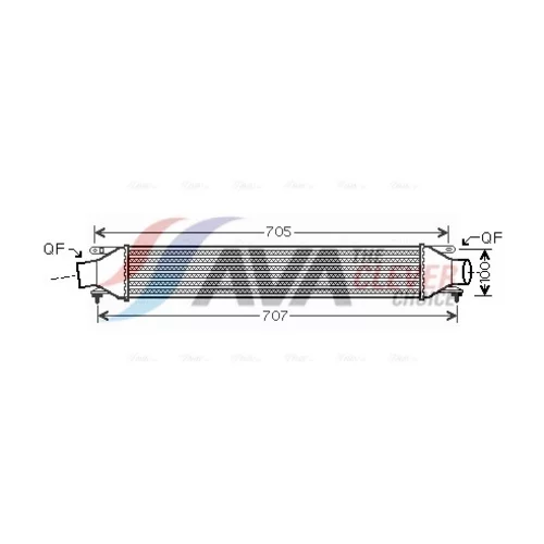 Chladič plniaceho vzduchu AVA QUALITY COOLING OLA4422