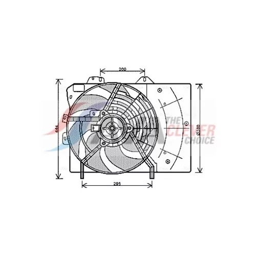 Ventilátor chladenia motora PE7539 (AVA QUALITY COOLING)