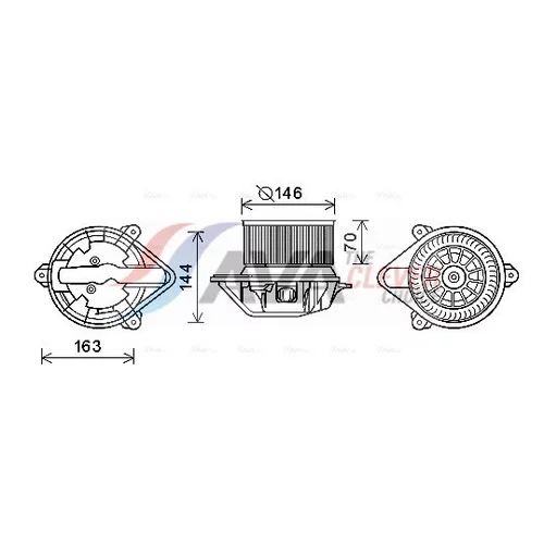 Vnútorný ventilátor AVA QUALITY COOLING RT8577