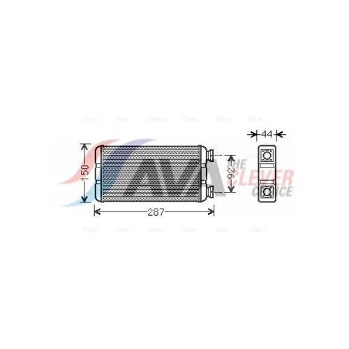 Výmenník tepla vnútorného kúrenia AVA QUALITY COOLING RTA6457