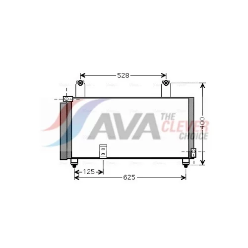 Kondenzátor klimatizácie AVA QUALITY COOLING SZA5081D