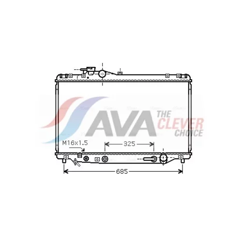 Chladič motora AVA QUALITY COOLING TO2345