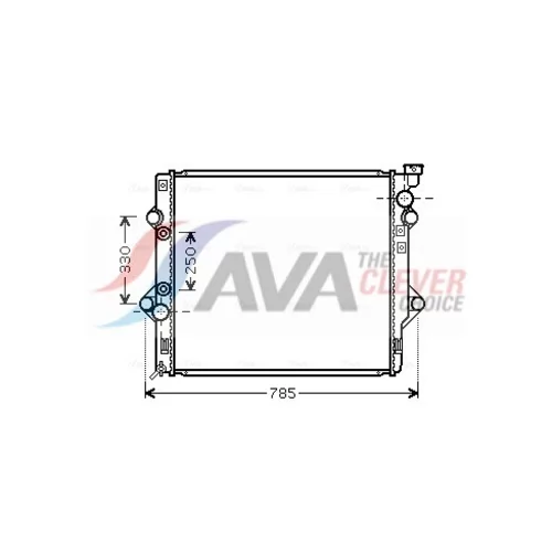 Chladič motora AVA QUALITY COOLING TO2367