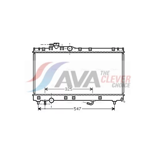 Chladič motora AVA QUALITY COOLING TOA2350