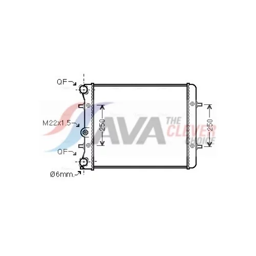 Chladič motora AVA QUALITY COOLING VN2152