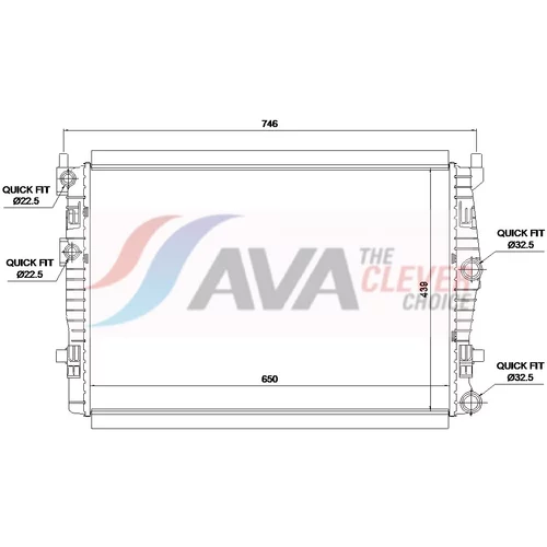 Chladič motora AVA QUALITY COOLING VN2461