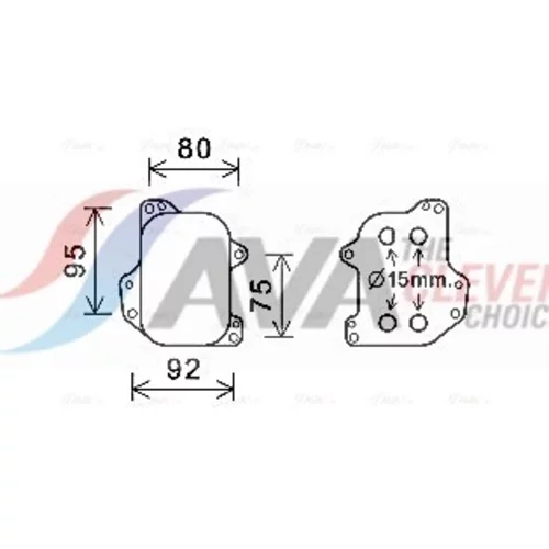 Chladič motorového oleja VN3393 (AVA QUALITY COOLING)