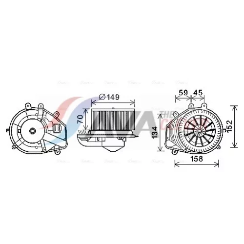 Vnútorný ventilátor VN8353 (AVA QUALITY COOLING)