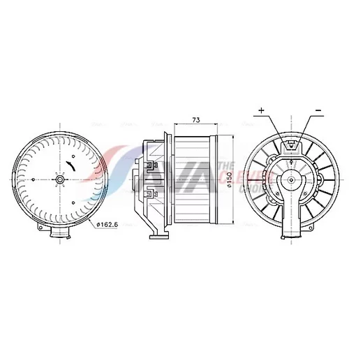 Vnútorný ventilátor AVA QUALITY COOLING VN8445