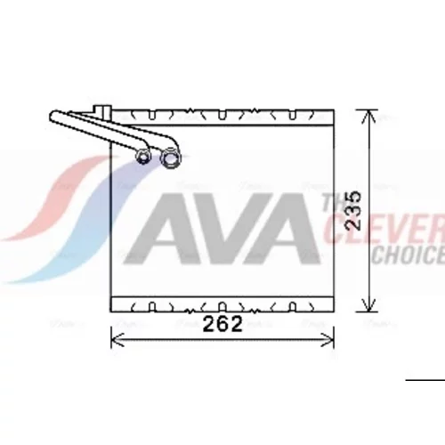 Výparník klimatizácie AVA QUALITY COOLING VOV157
