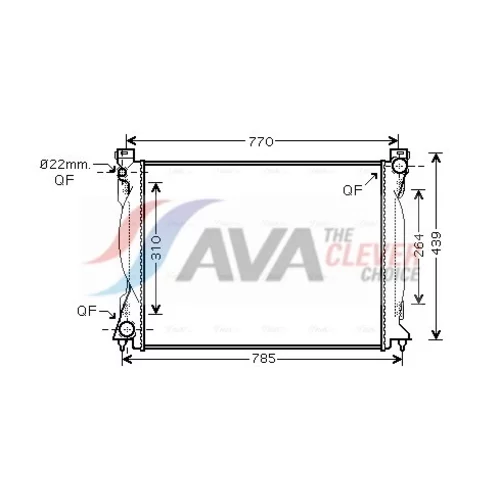 Chladič motora AVA QUALITY COOLING AI2235