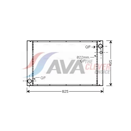 Chladič motora AVA QUALITY COOLING AI2289