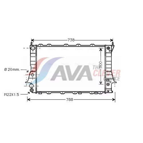 Chladič motora AVA QUALITY COOLING AIA2078