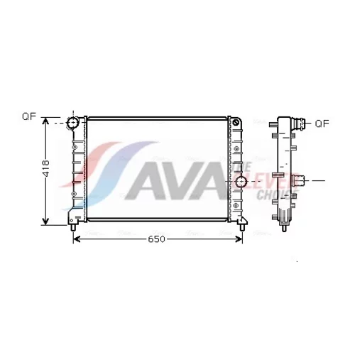 Chladič motora AVA QUALITY COOLING AL2083
