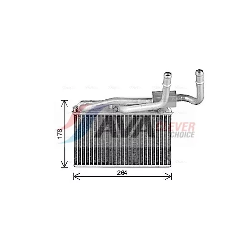 Výmenník tepla vnútorného kúrenia BW6600 (AVA QUALITY COOLING) - obr. 1