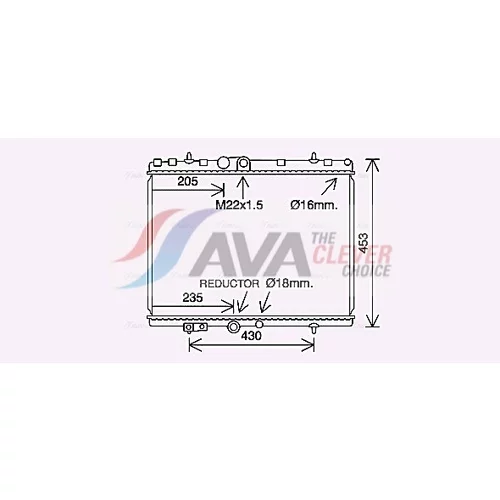 Chladič motora AVA QUALITY COOLING CN2312