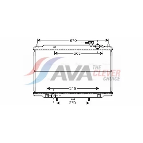 Chladič motora AVA QUALITY COOLING DN2266