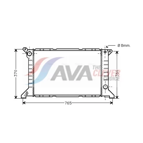 Chladič motora AVA QUALITY COOLING FD2203