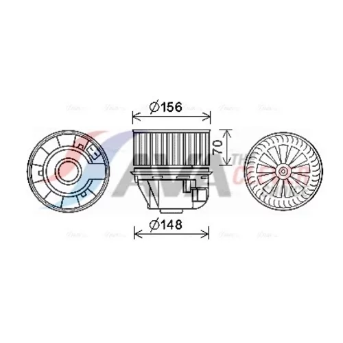 Vnútorný ventilátor AVA QUALITY COOLING FD8619
