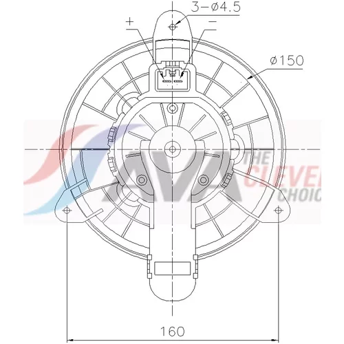 Vnútorný ventilátor AVA QUALITY COOLING FD8727