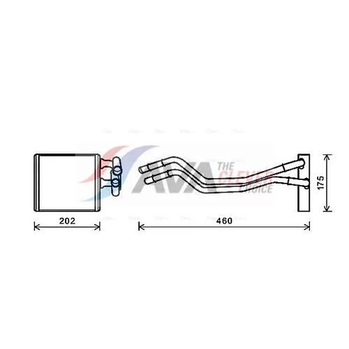 Výmenník tepla vnútorného kúrenia AVA QUALITY COOLING FDA6455