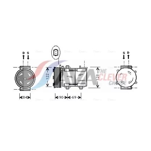 Kompresor klimatizácie AVA QUALITY COOLING FDK352