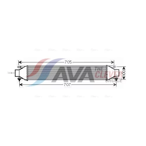 Chladič plniaceho vzduchu AVA QUALITY COOLING FT4321