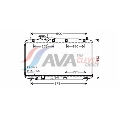 Chladič motora AVA QUALITY COOLING HD2189