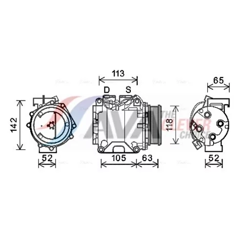 Kompresor klimatizácie AVA QUALITY COOLING HDAK238