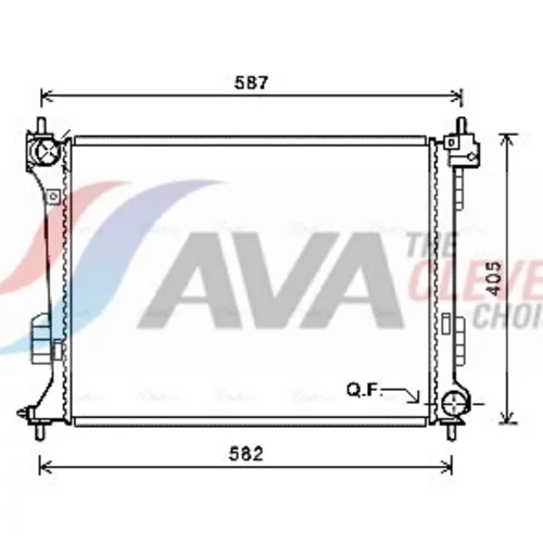 Chladič motora AVA QUALITY COOLING HY2302